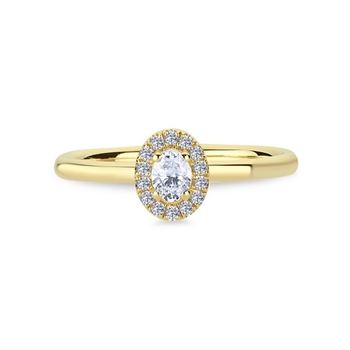 Champagne diamantring fra Nuran A3082 024